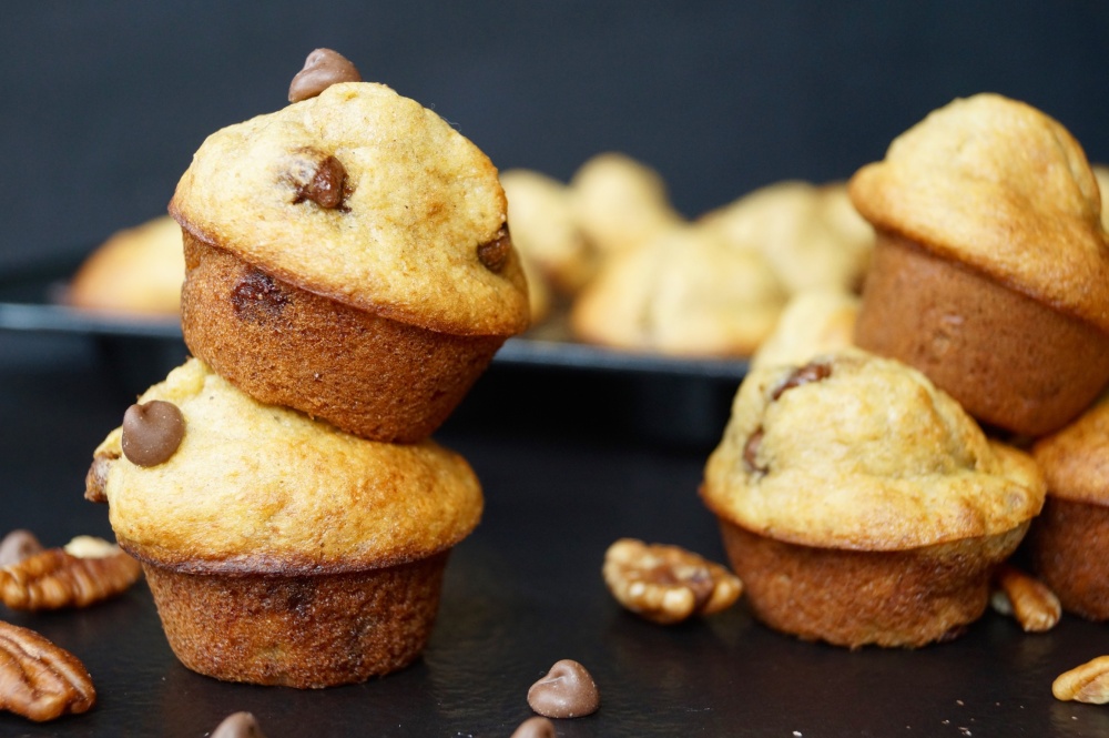 Mini Banana Bread Muffins – BakedByH